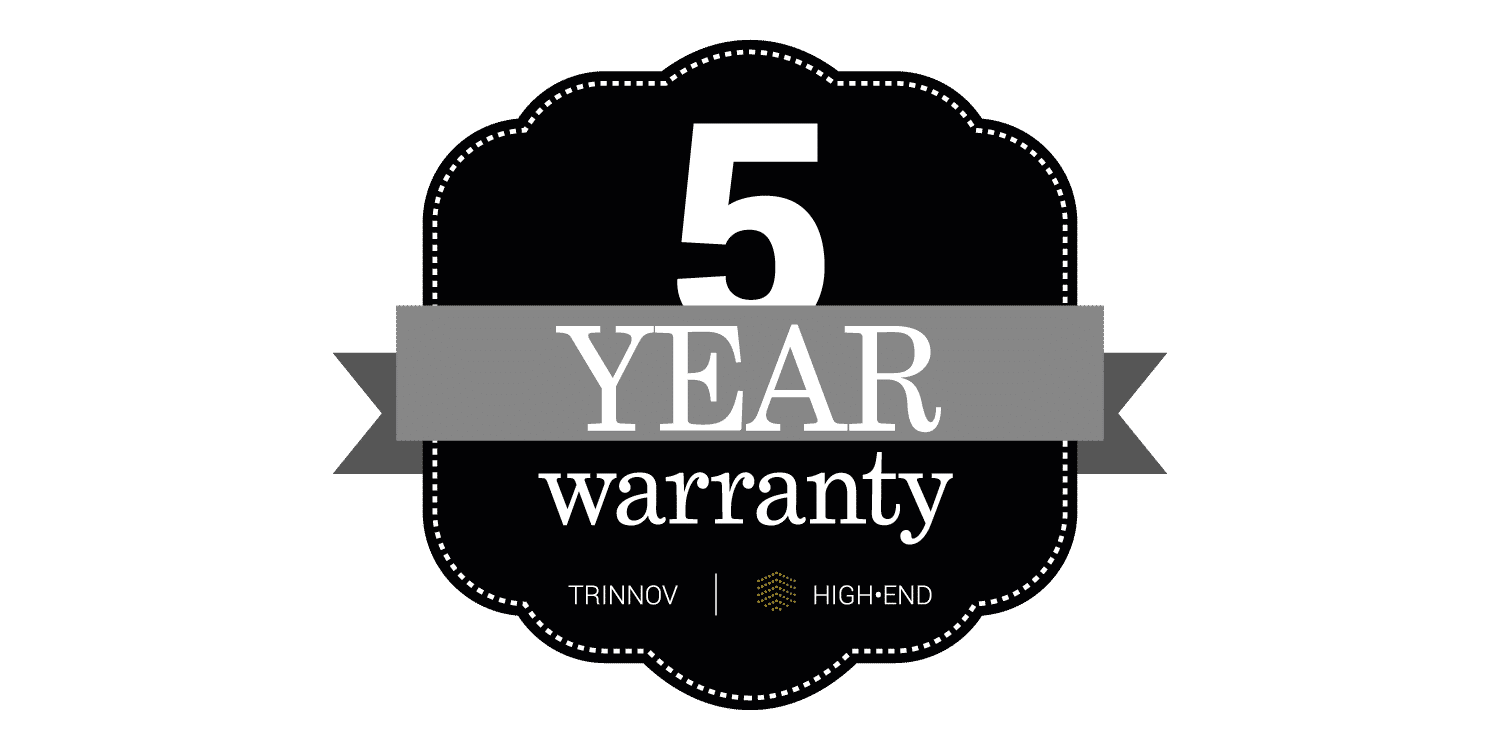 Logo 5 years warranty Royalty Free Vector Image