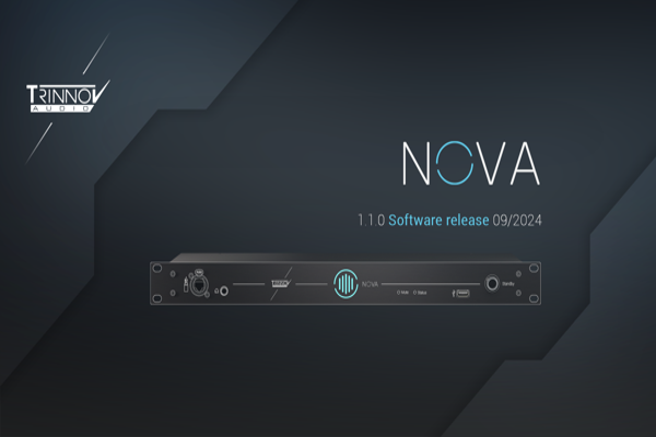 Trinnov releases software version 1.1.0 for NOVA logo