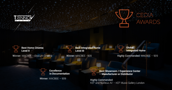 2024 CEDIA EMEA award-winning projects featuring
Trinnov... logo